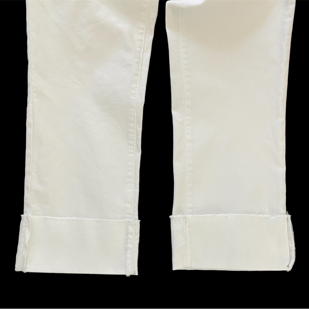 *NWOT* LOFT | White Straight Leg Modern Fit Cuffed Jeans/Pants - Picture 8 of 15
